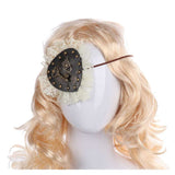 Accessoire Adulte Pirate Masque pour Oeil en Dentelle Gothique Punk pour Halloween