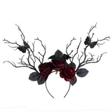 Accessoire Adulte Serre-tête Gothique en Forme de Fleurs et de Branches pour Halloween