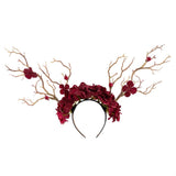 Accessoire Adulte Serre-tête Gothique en Forme de Fleurs et de Branches pour Halloween