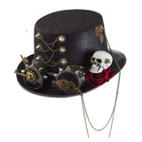 Accessoire Adulte Steampunk Lolita Chapeau Noir Gothique