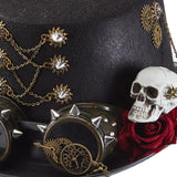 Accessoire Adulte Steampunk Lolita Chapeau Noir Gothique