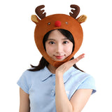 Accessoire Bonnet de Renne au Nez Rouge de Noël Femme