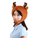 Accessoire Bonnet de Renne au Nez Rouge de Noël Femme