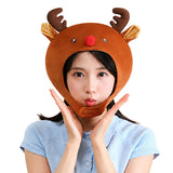 Accessoire Bonnet de Renne au Nez Rouge de Noël Femme
