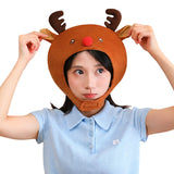 Accessoire Bonnet de Renne au Nez Rouge de Noël Femme
