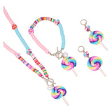 Accessoire Boucles d'Oreilles et Collier Candy pour Fête d'Anniversaire