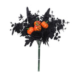 Accessoire Bouquet de Feuilles d'Érable Simulées Ornements de Décoration d'Halloween