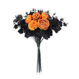 Accessoire Bouquet de Feuilles d'Érable Simulées Ornements de Décoration d'Halloween