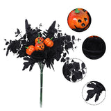 Accessoire Bouquet de Feuilles d'Érable Simulées Ornements de Décoration d'Halloween