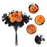 Accessoire Bouquet de Feuilles d'Érable Simulées Ornements de Décoration d'Halloween