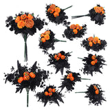 Accessoire Bouquet de Feuilles d'Érable Simulées Ornements de Décoration d'Halloween