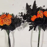 Accessoire Bouquet de Feuilles d'Érable Simulées Ornements de Décoration d'Halloween