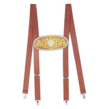 Accessoire Bretelles Elastiques à Quatre Pinces pour L'Oktoberfest de Munich Adulte