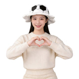 Accessoire Casquette de Football de la Coupe du Monde Noire et Blanche Adulte