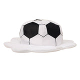 Accessoire Casquette de Football de la Coupe du Monde Noire et Blanche Adulte