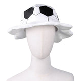 Accessoire Casquette de Football de la Coupe du Monde Noire et Blanche Adulte