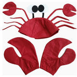 Accessoire Chapeau de Crabe Rouge Enfant pour Halloween