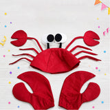 Accessoire Chapeau de Crabe Rouge Enfant pour Halloween