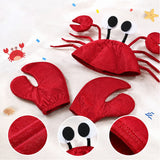 Accessoire Chapeau de Crabe Rouge Enfant pour Halloween