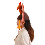 Accessoire Chapeau de Dinde Marron Adulte pour Thanksgiving