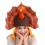 Accessoire Chapeau de Dinde Marron Adulte pour Thanksgiving