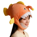 Accessoire Chapeau de Poisson-Lanterne Orange Adulte pour Halloween
