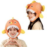 Accessoire Chapeau de Poisson-Lanterne Orange Adulte pour Halloween