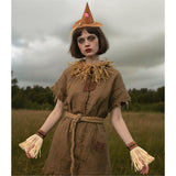 Accessoire Epouvantail Bandeau et Gants Marron