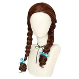 Accessoire Perruque Châtain Foncé à Deux Tresses Femme