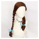Accessoire Perruque Châtain Foncé à Deux Tresses Femme