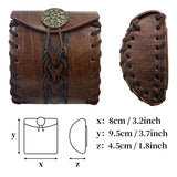 Accessoire Petit Sac Carré Médiéval Style Viking Nordique