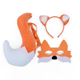 Accessoire Renard Serre-tête+Masque+Queue en 3 Pièces Pour Halloween Carnaval