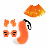 Déguisement Fille Renard Tutu Robe/Accessoire Orange pour Halloween Carnaval