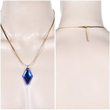 Accessorie Collier en Acrylique Bleu