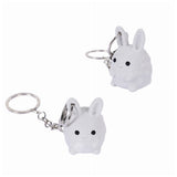 Accessorie Porte-clé Figurine Lapin Gris