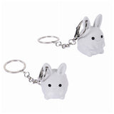 Accessorie Porte-clé Figurine Lapin Gris