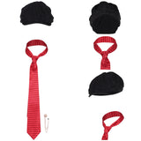Accessorie Tommy Shelby The Immortal Man(2026) Film Chapeau Noir et Cravate Rouge Homme