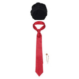 Accessorie Tommy Shelby The Immortal Man(2026) Film Chapeau Noir et Cravate Rouge Homme
