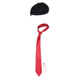 Accessorie Tommy Shelby The Immortal Man(2026) Film Chapeau Noir et Cravate Rouge Homme