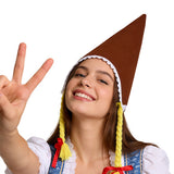 Accessoire Festival de la Bière Chapeau Pointu Marron/Vert/Blanc Adulte