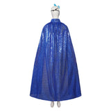 Déguisement Adulte Cape+Masque Rouge/Bleu pour Bal Masqué Halloween