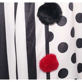 Cosplay Costume Art the Clown Terrifier Film Cosplay Cape Noire et Blanche Homme