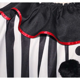 Cosplay Costume Art the Clown Terrifier Film Cosplay Cape Noire et Blanche Homme