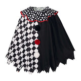 Cosplay Costume Art the Clown Terrifier Film Cosplay Cape Noire et Blanche Homme