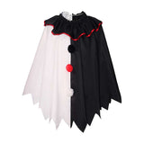 Cosplay Costume Art the Clown Terrifier Film Cosplay Cape Noire et Blanche Homme