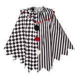 Cosplay Costume Art the Clown Terrifier Film Cosplay Cape Noire et Blanche Homme