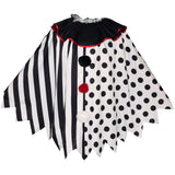 Cosplay Costume Art the Clown Terrifier Film Cosplay Cape Noire et Blanche Homme