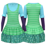Cosplay Costume Bonnie Film Cosplay Robe Verte Enfant