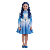 Cosplay Costume Evie Descendants: Wicked Wonderland(2026) Film Cosplay Robe Bleue Adulte & Enfant