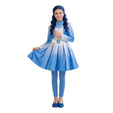 Cosplay Costume Evie Descendants: Wicked Wonderland(2026) Film Cosplay Robe Bleue Adulte & Enfant